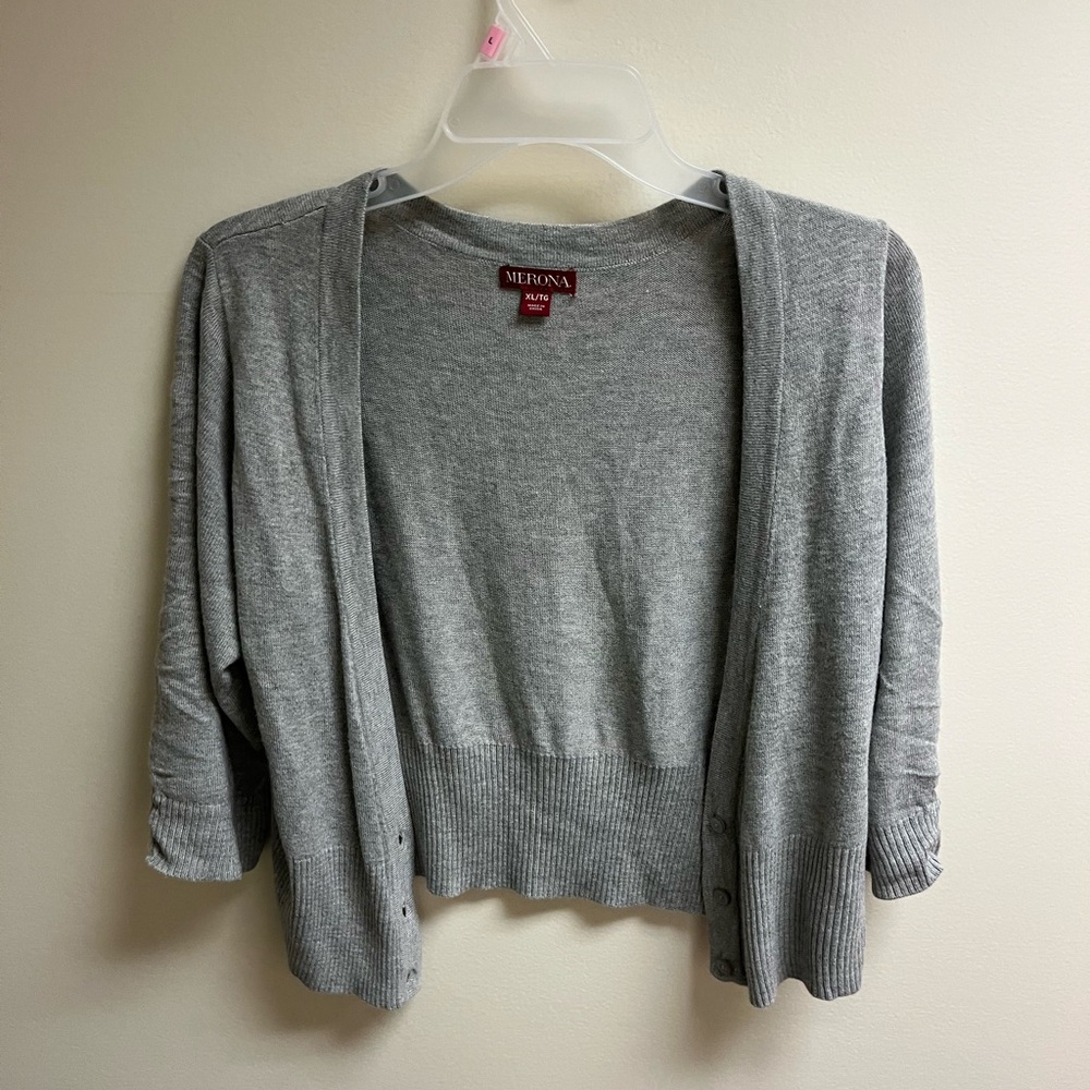 Merona Light Gray Women's Cardigan